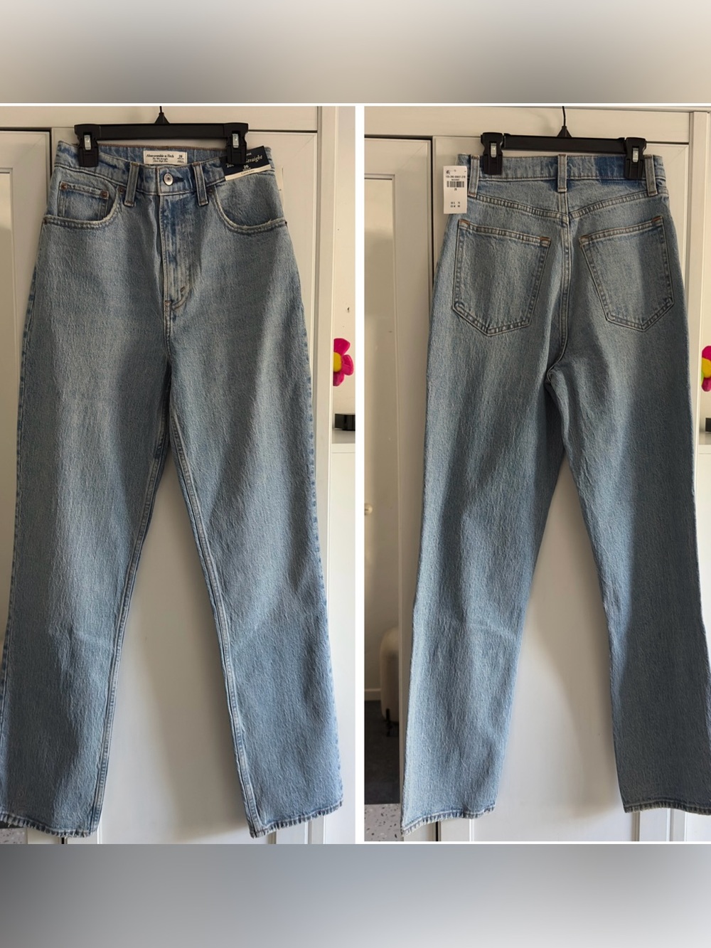 Abercrombie & Fitch Curve Love Ultra High Rise 90s Straight Jean Size 26